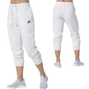 Nike Essentials Sweatpants/Joggers Bright White Midweight Fleece Size L